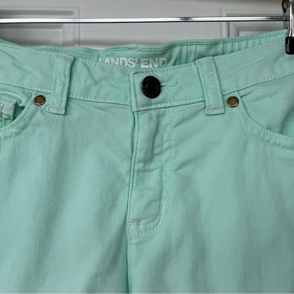 •Lands' End• Girl’s Skinny Fit Twill Pants in Mint - Size 12 - Picture 4 of 9
